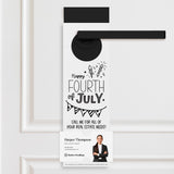Happy Fourth of July | Real Estate Door Hangers Holiday Door Hanger Market Dwellings WHITE 10