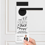 Happy Fourth of July | Real Estate Door Hangers Holiday Door Hanger Market Dwellings