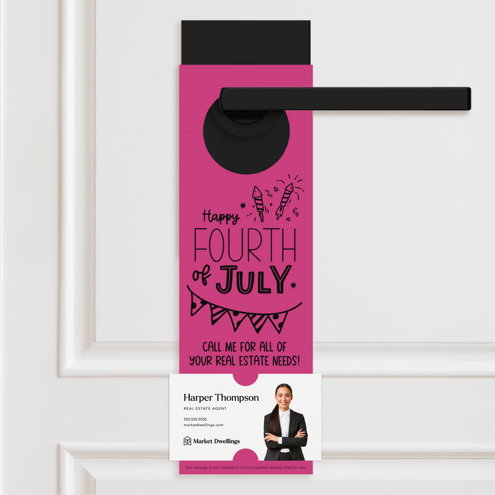 Happy Fourth of July | Real Estate Door Hangers