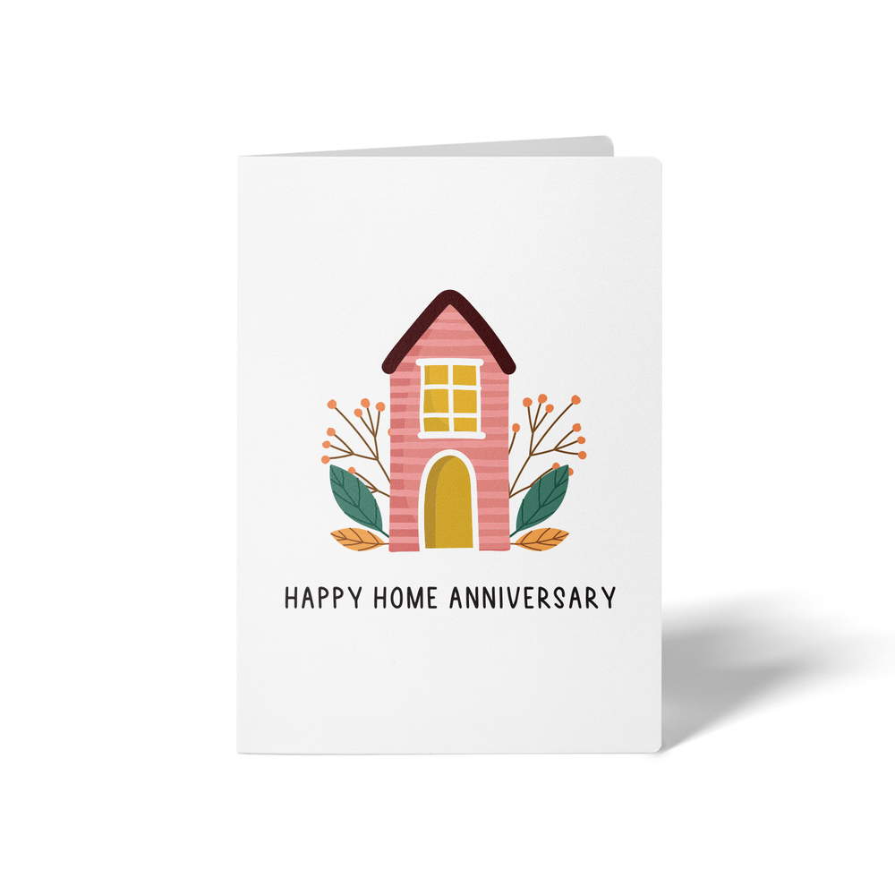 Happy Home Anniversary | Real Estate & Mortgage Greeting Cards with Envelopes Greeting Card Market Dwellings