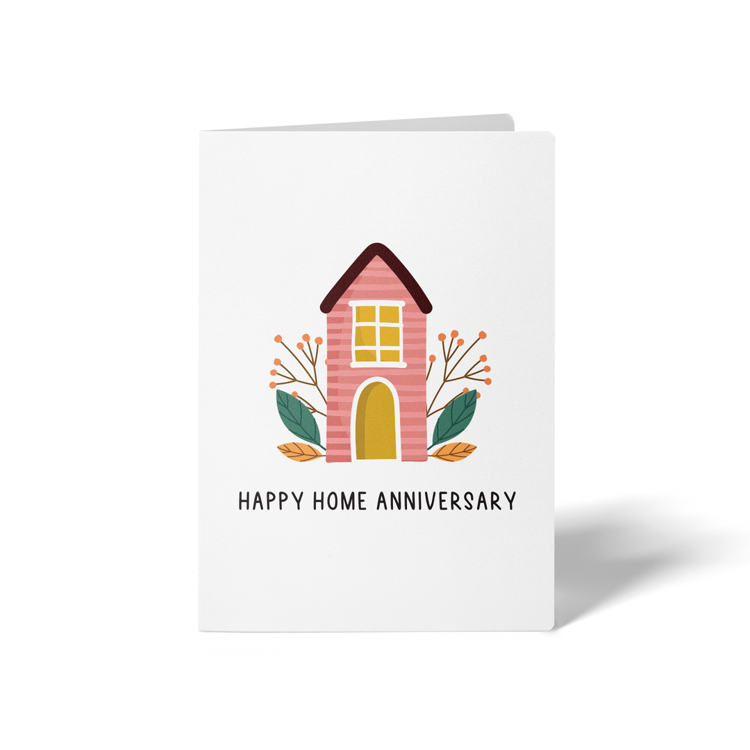 Set of Happy Home Anniversary Greeting Cards | Envelopes Included Greeting Card Market Dwellings