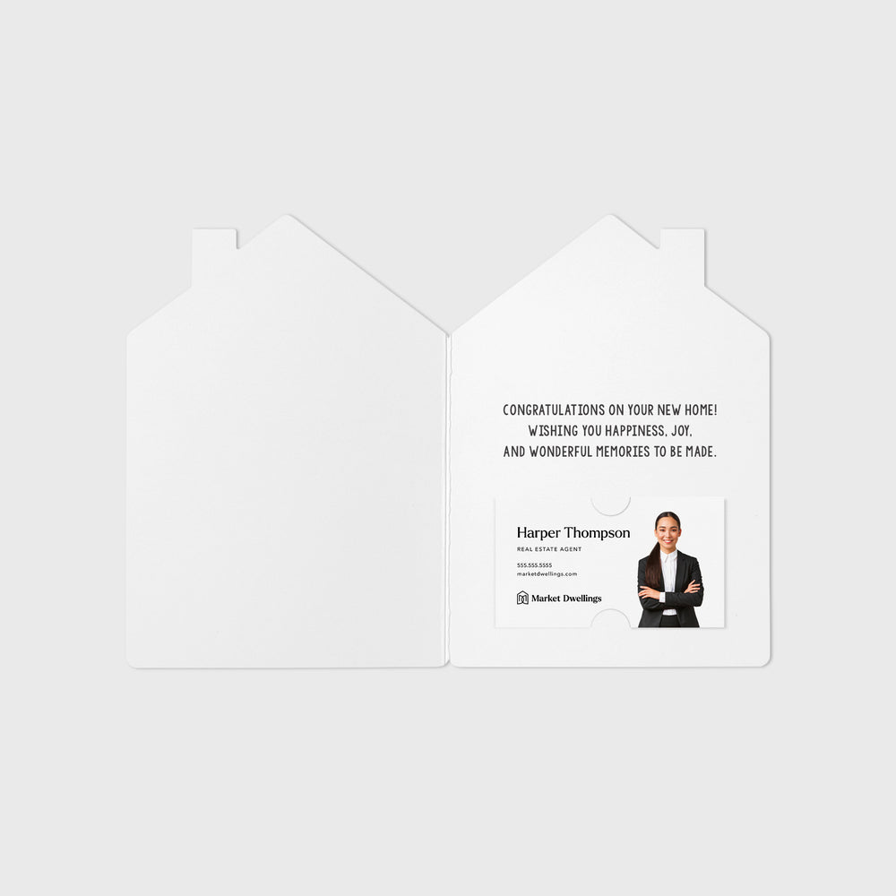 Set of "Congrats You Bought a House" Closing Day Greeting Cards | Envelopes Included | 17-GC002 Greeting Card Market Dwellings