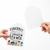 "Congrats You Bought a House" Closing Day | Real Estate & Mortgage Greeting Cards with Envelopes Greeting Card Market Dwellings