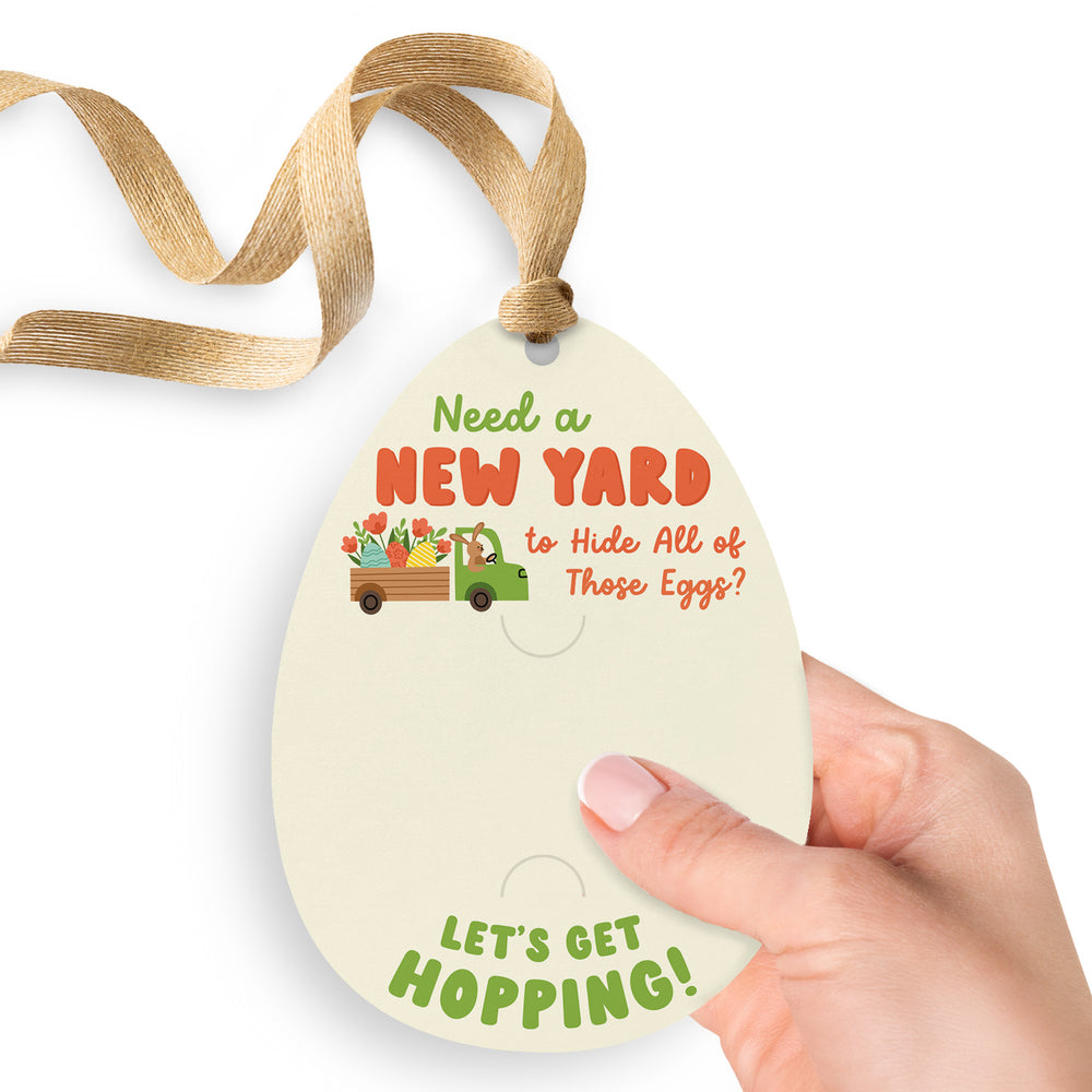 Need A New Yard To Hide All Of Those Eggs? Let’s Get Hopping! | Easter Spring Gift Tags | 17-GT007 Gift Tag Market Dwellings