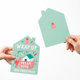 Wrap up Your Dream Home this Christmas | Real Estate Greeting Cards with Envelopes Greeting Card Market Dwellings