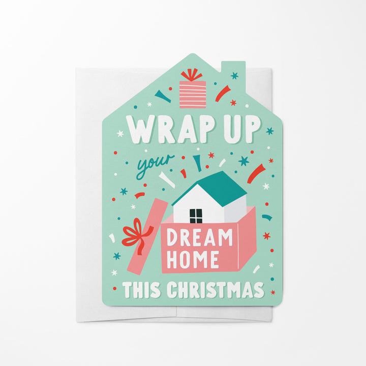 Set of Wrap up Your Dream Home this Christmas | Christmas Greeting Cards | Envelopes Included | 171-GC002-AB Greeting Card Market Dwellings