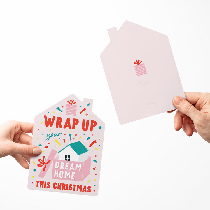 Set of Wrap up Your Dream Home this Christmas | Christmas Greeting Cards | Envelopes Included | 171-GC002-AB Greeting Card Market Dwellings