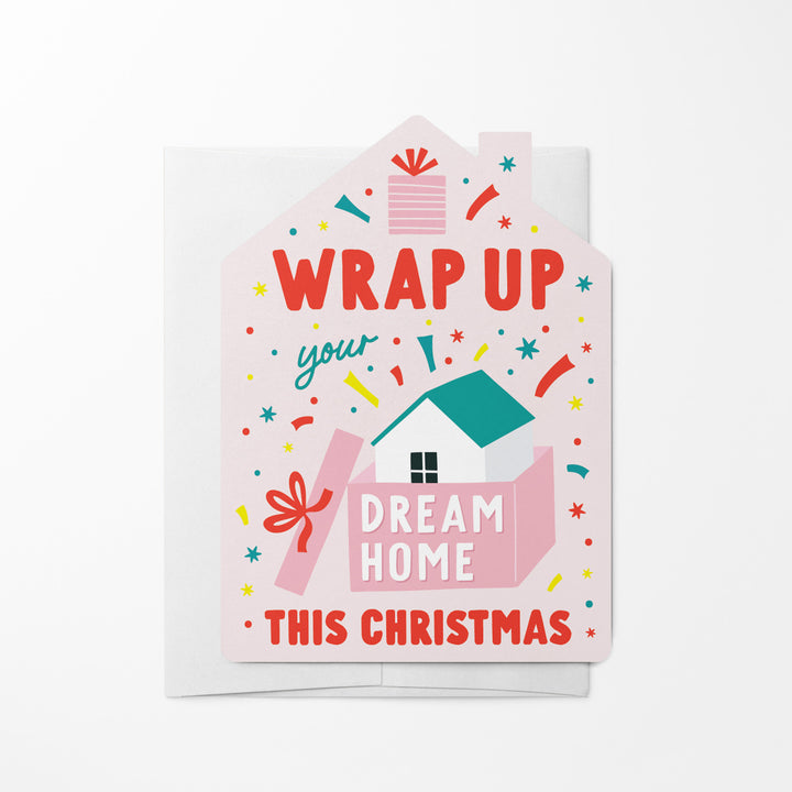 Set of Wrap up Your Dream Home this Christmas | Christmas Greeting Cards | Envelopes Included | 171-GC002-AB Greeting Card Market Dwellings