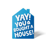 Yay! You bought a House! | Real Estate Greeting Cards with Envelopes Greeting Card Market Dwellings BRIGHT BLUE 10