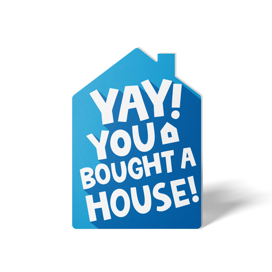 Set of Yay! You bought a House! | Greeting Cards | Envelopes Included | 172-GC002-AB Greeting Card Market Dwellings BRIGHT BLUE