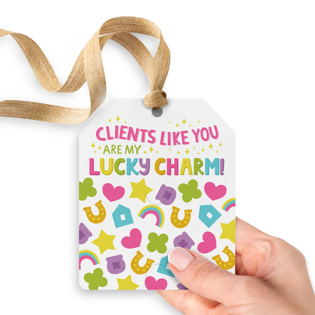 Clients Like You Are My Lucky Charm! | Gift Tags Gift Tag Market Dwellings