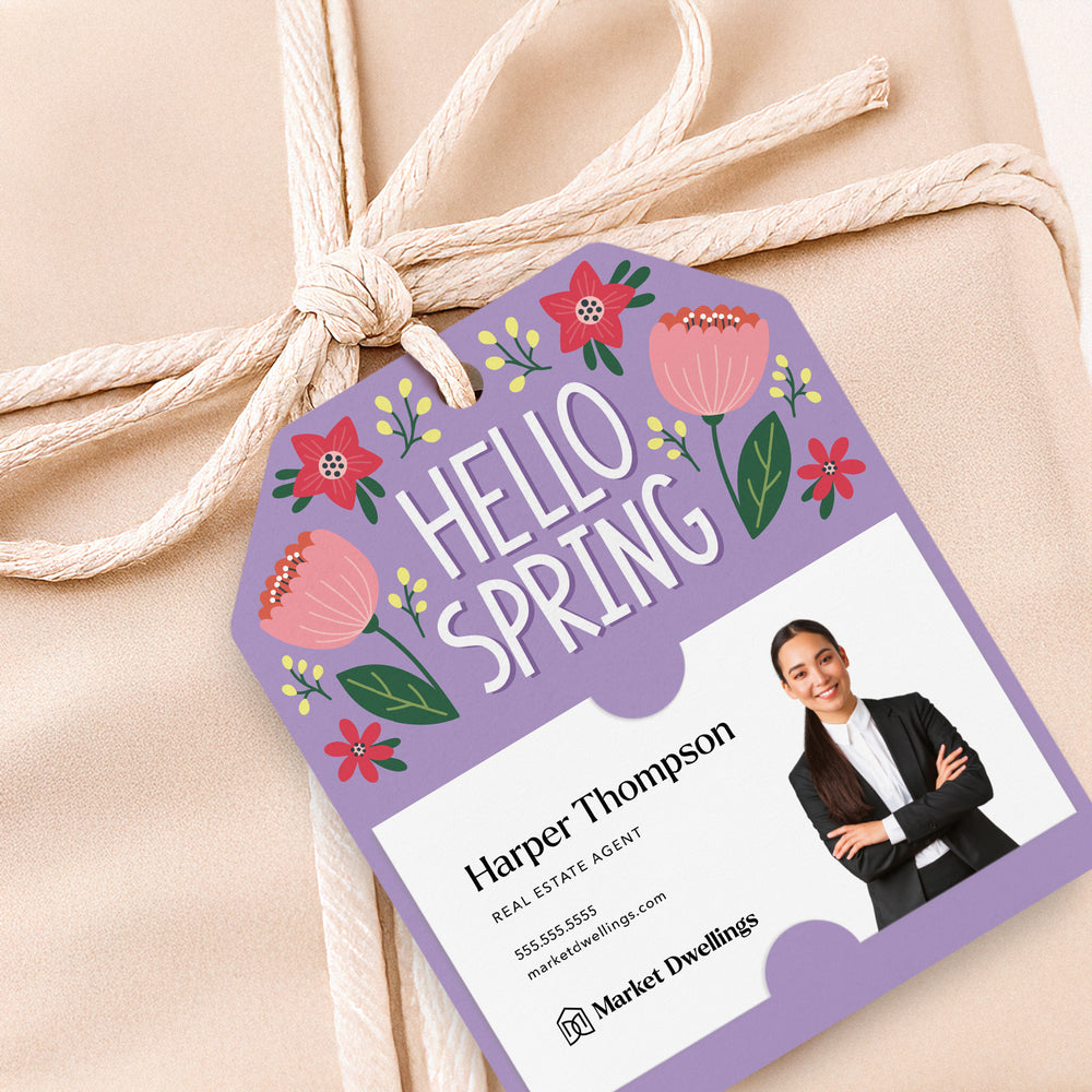 Hello Spring | Gift Tags Gift Tag Market Dwellings