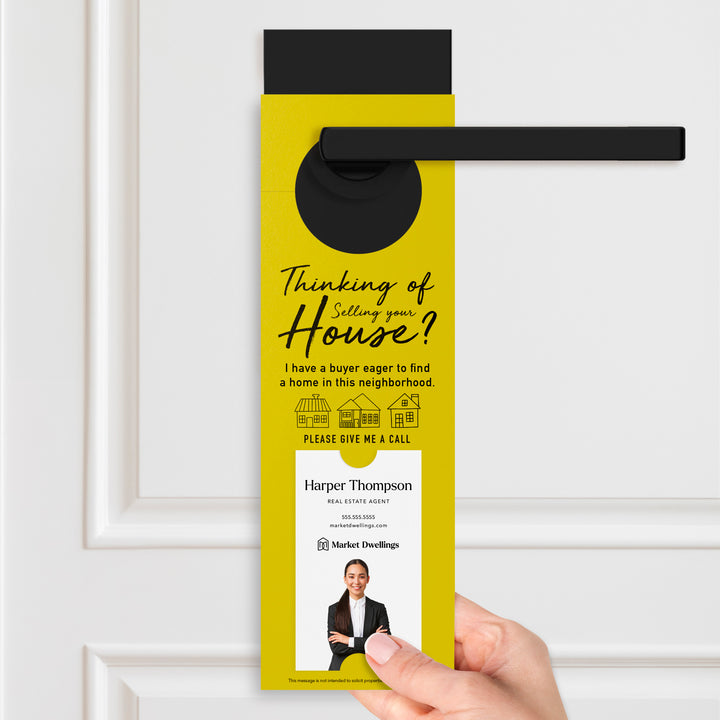 Vertical | Thinking of Selling? I Have a Buyer | Door Hangers | 19-DH005 Door Hanger Market Dwellings