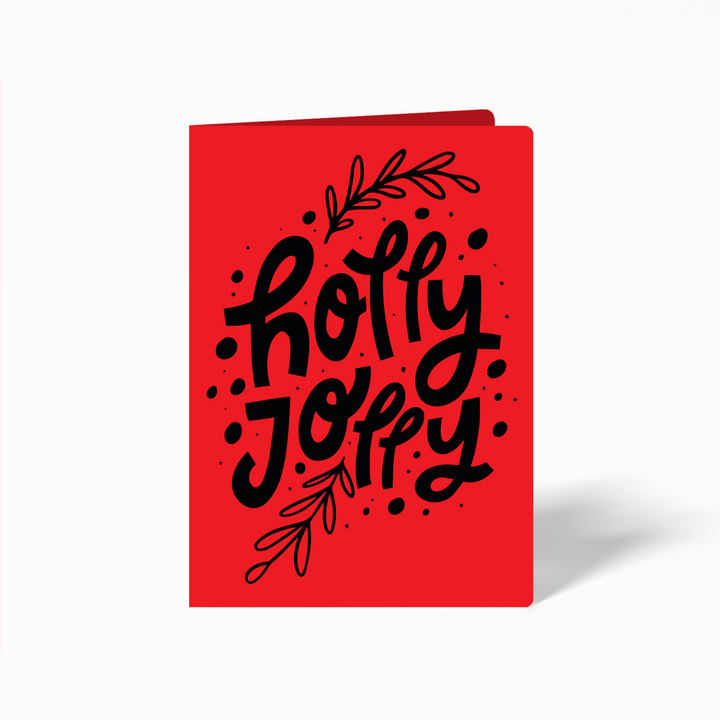 "Holly Jolly" Holiday Greeting Cards | Envelopes Included | 19-GC001