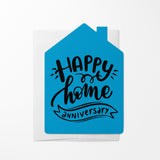 "Happy Home Anniversary" | Real Estate & Mortgage Greeting Cards with Envelopes Greeting Card Market Dwellings