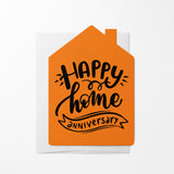 "Happy Home Anniversary" | Real Estate & Mortgage Greeting Cards with Envelopes Greeting Card Market Dwellings