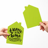 "Happy Home Anniversary" | Real Estate & Mortgage Greeting Cards with Envelopes Greeting Card Market Dwellings