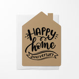 "Happy Home Anniversary" | Real Estate & Mortgage Greeting Cards with Envelopes Greeting Card Market Dwellings