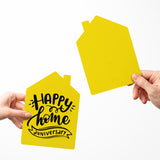 "Happy Home Anniversary" | Real Estate & Mortgage Greeting Cards with Envelopes Greeting Card Market Dwellings