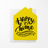 "Happy Home Anniversary" | Real Estate & Mortgage Greeting Cards with Envelopes Greeting Card Market Dwellings