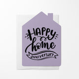 "Happy Home Anniversary" | Real Estate & Mortgage Greeting Cards with Envelopes Greeting Card Market Dwellings