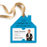 Just Popping By To Say Hi | Gift Tags Gift Tag Market Dwellings