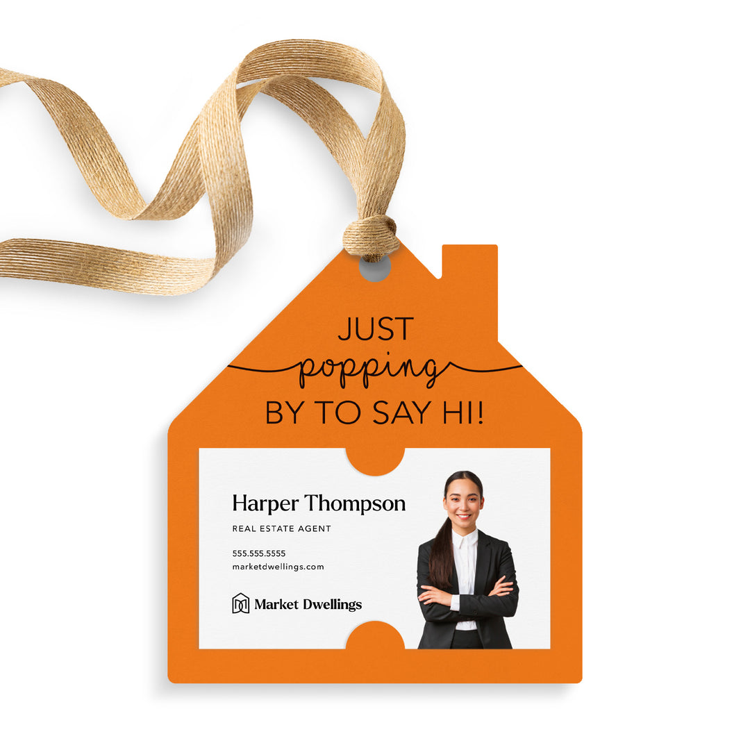 Just Popping By To Say Hi | Gift Tags Gift Tag Market Dwellings CARROT