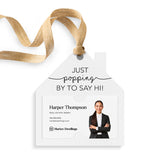 Just Popping By To Say Hi | Gift Tags Gift Tag Market Dwellings WHITE 12