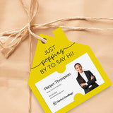 Just Popping By To Say Hi | Gift Tags Gift Tag Market Dwellings