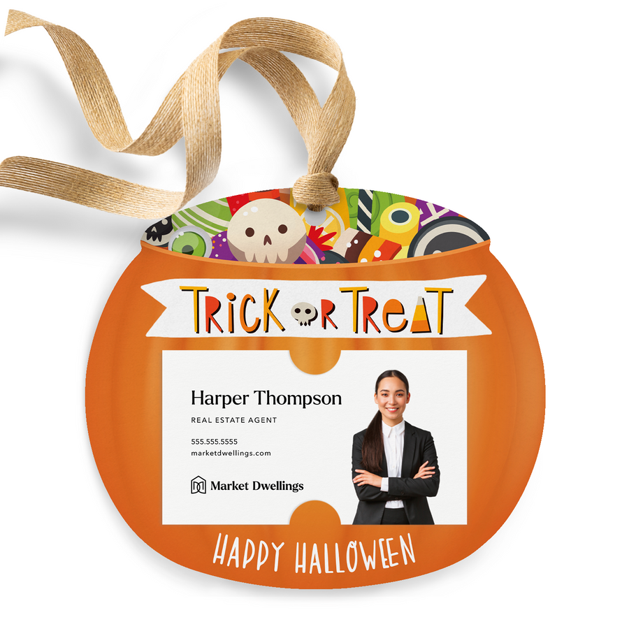 Trick or Treat Happy Halloween Gift Tags | Pop By Gift Tags | H1-GT002 Gift Tag Market Dwellings