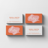 Hey! | Business Cards Business Cards Market Dwellings SUNRISE ORANGE Square 250
