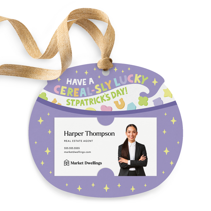 Have A Cereal-Sly Lucky St. Patrick's Day | Gift Tags Gift Tag Market Dwellings LILAC