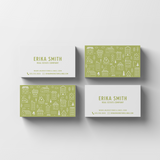 Light Line | Real Estate Business Cards Business Cards Market Dwellings LIGHT OLIVE Square 250