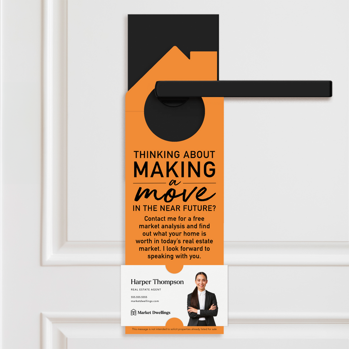 Thinking About Making A Move | Door Hanger | 2-DH002 Door Hanger Market Dwellings CARROT  