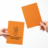 Thank You For Helping Me Grow My Business | Greeting Cards with Envelopes Greeting Card Market Dwellings