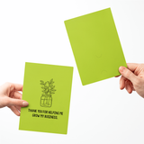 Thank You For Helping Me Grow My Business | Greeting Cards with Envelopes Greeting Card Market Dwellings