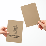 Thank You For Helping Me Grow My Business | Greeting Cards with Envelopes Greeting Card Market Dwellings