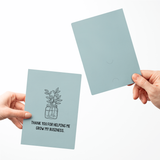 Thank You For Helping Me Grow My Business | Greeting Cards with Envelopes Greeting Card Market Dwellings