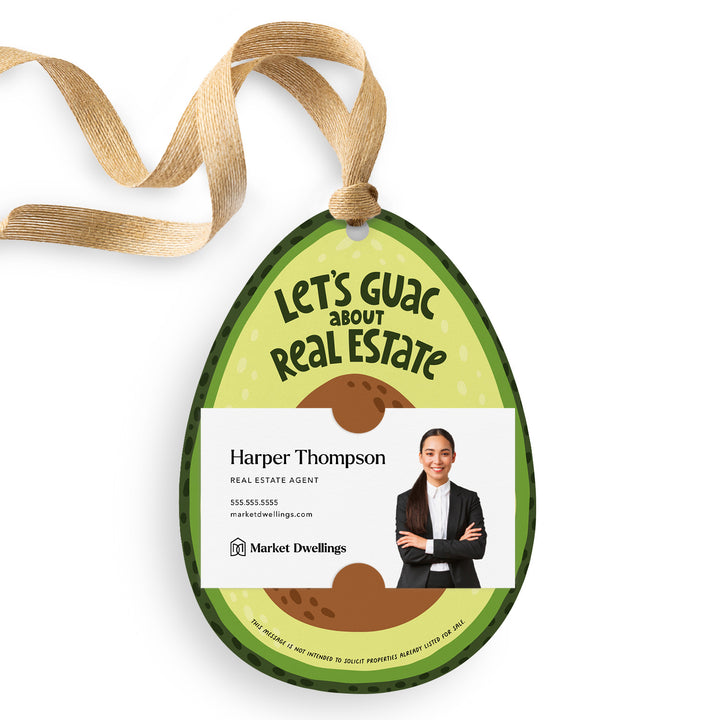 Let's Guac About Real Estate Avocado Gift Tags | Pop By Gift Tags | 2-GT007 Gift Tag Market Dwellings