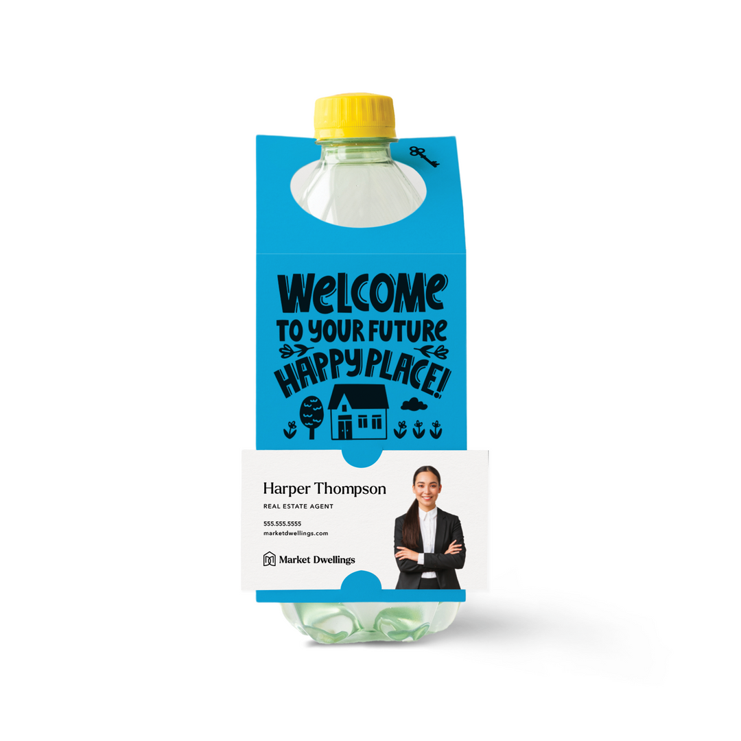 Welcome To Your Future Happy Place | Bottle Hang Tags Bottle Tag Market Dwellings ARCTIC