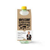 Welcome To Your Future Happy Place | Open House Bottle Hang Tags Bottle Tag Market Dwellings KRAFT 10