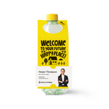 Welcome To Your Future Happy Place | Open House Bottle Hang Tags Bottle Tag Market Dwellings LEMON 10