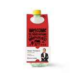 Welcome To Your Future Happy Place | Open House Bottle Hang Tags Bottle Tag Market Dwellings SCARLET 10