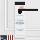Your Referrals Really Make My Business Sparkle | Flag Holder Door Hangers Holiday Door Hanger Market Dwellings
