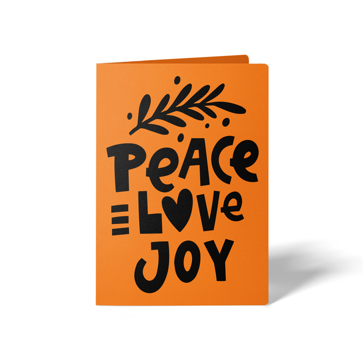 Peace Love Joy Greeting Cards | Envelopes Included Greeting Card Market Dwellings CARROT