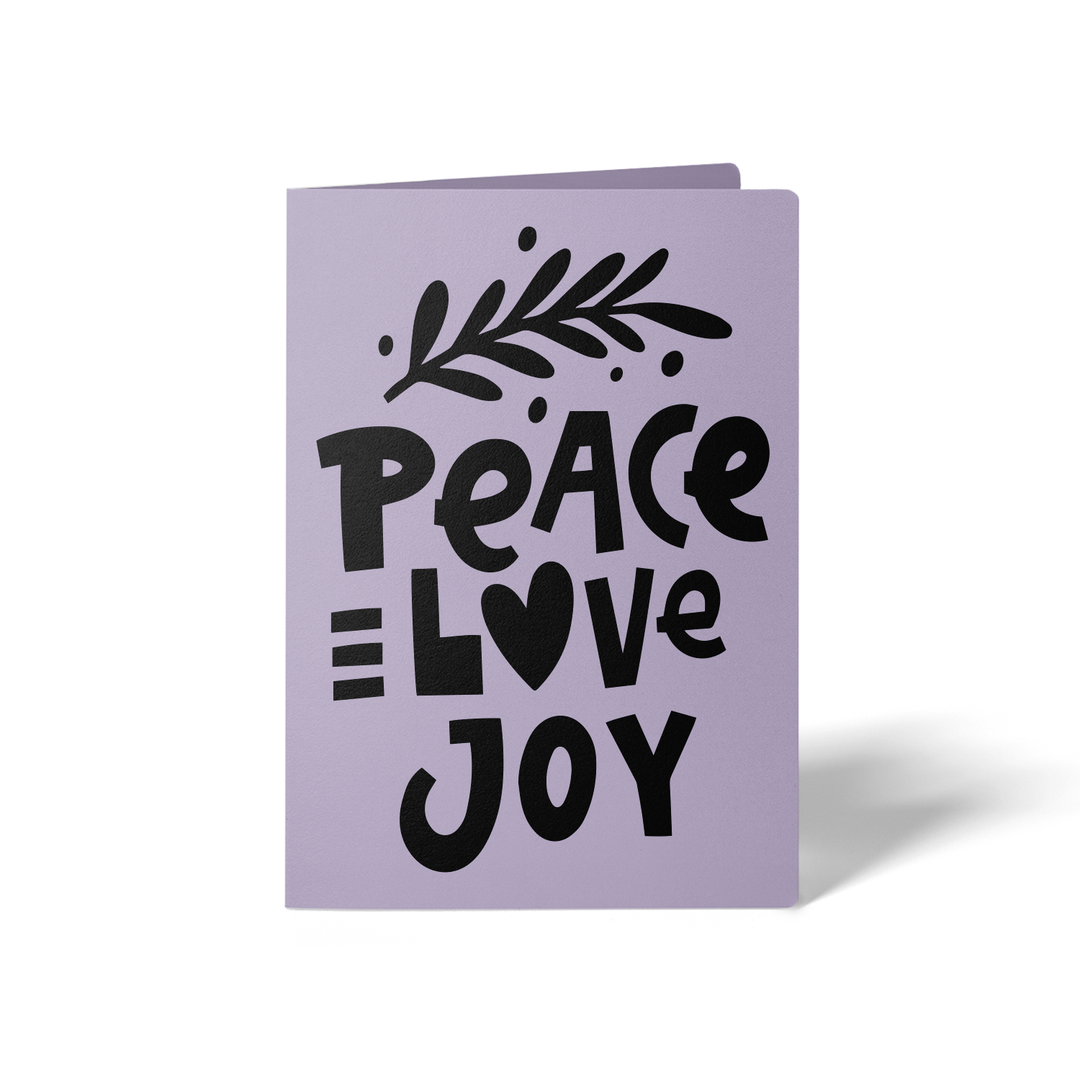 Peace Love Joy Greeting Cards | Envelopes Included