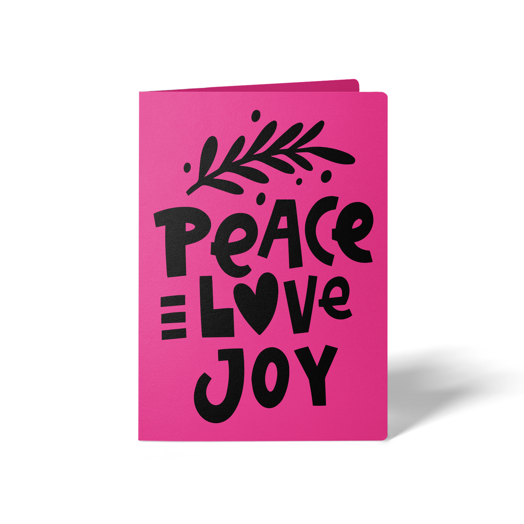 Peace Love Joy Greeting Cards | Envelopes Included