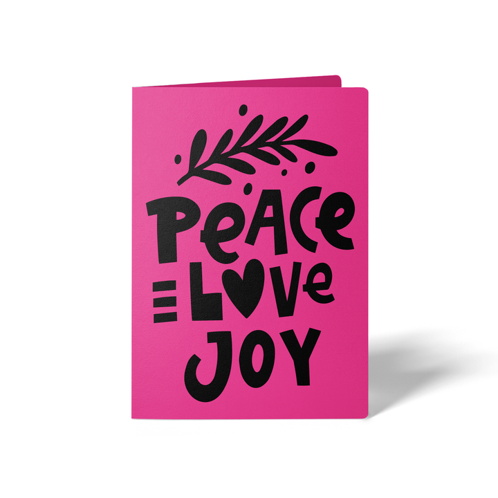 Peace Love Joy Greeting Cards | Envelopes Included