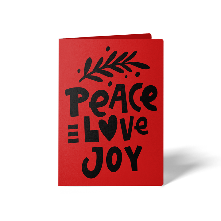 Peace Love Joy Greeting Cards | Envelopes Included