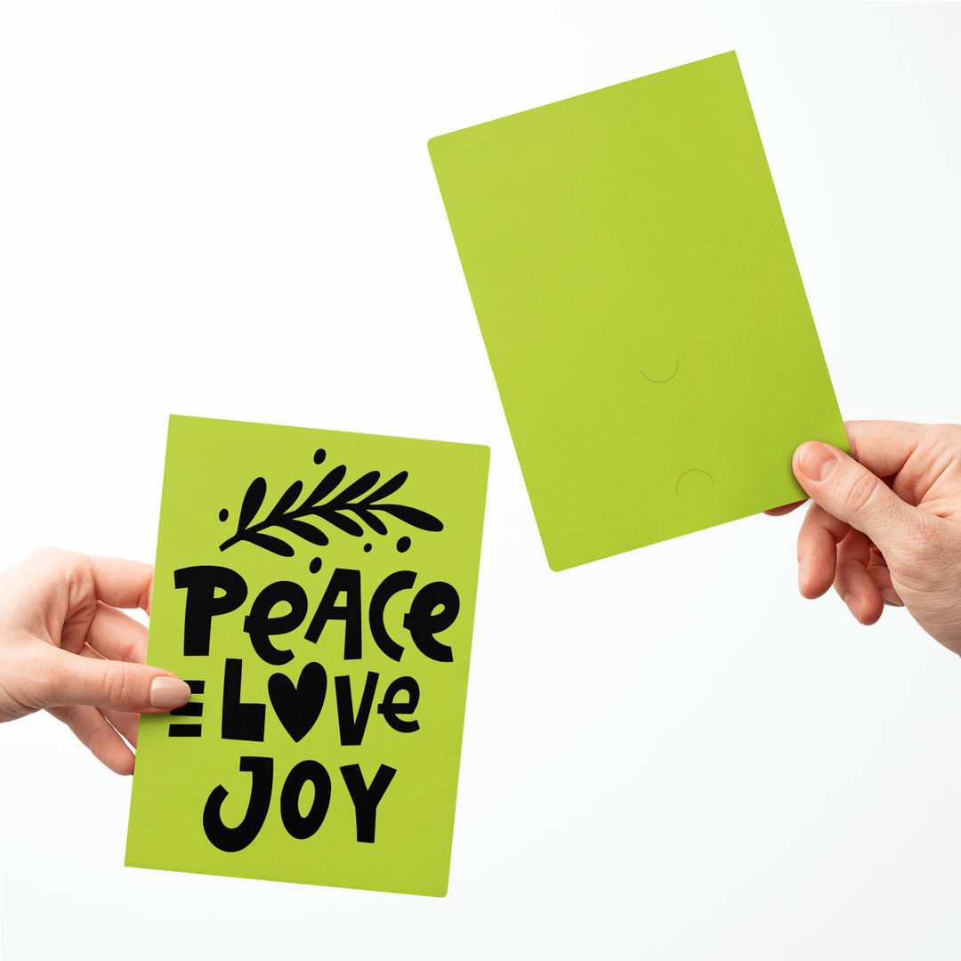 Peace Love Joy Greeting Cards | Envelopes Included Greeting Card Market Dwellings